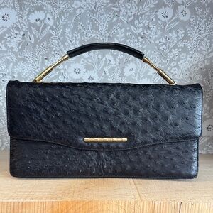 Genuine Ostrich Leather Clutch